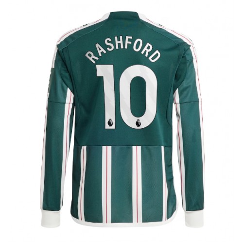Pánský Fotbalový dres Manchester United Marcus Rashford #10 2023-24 Venkovní Dlouhý Rukáv
